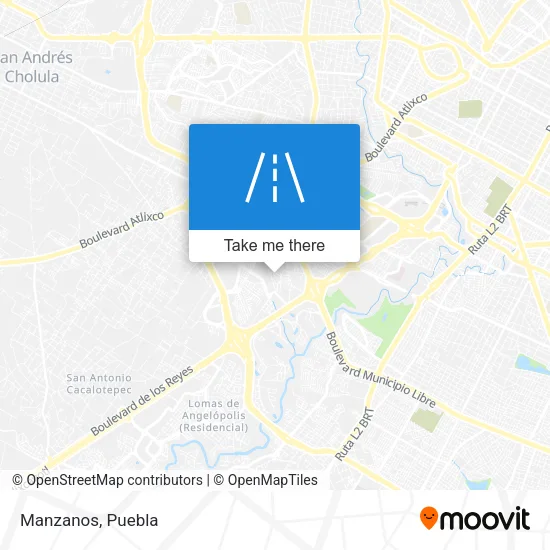 Manzanos map