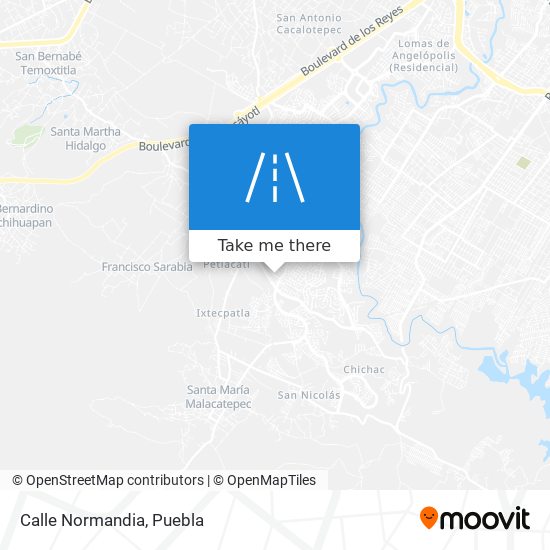 Calle Normandia map