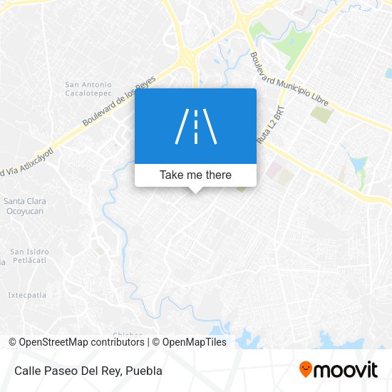 Mapa de Calle Paseo Del Rey
