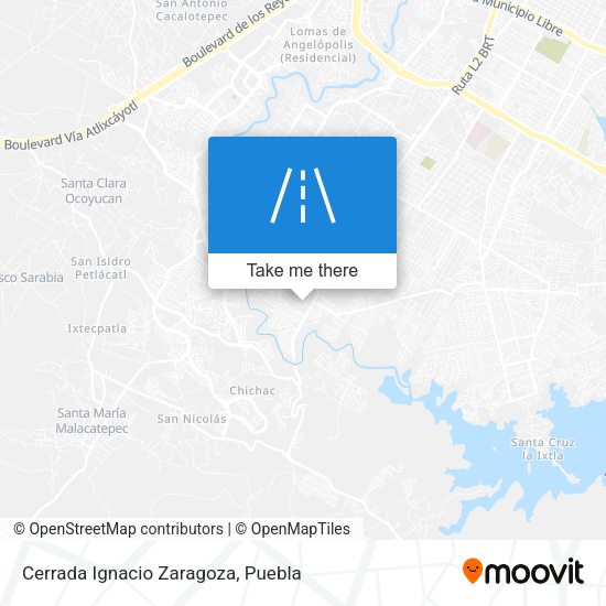 Cerrada Ignacio Zaragoza map