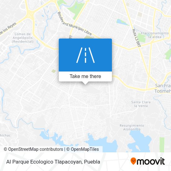Al Parque Ecologico Tlapacoyan map