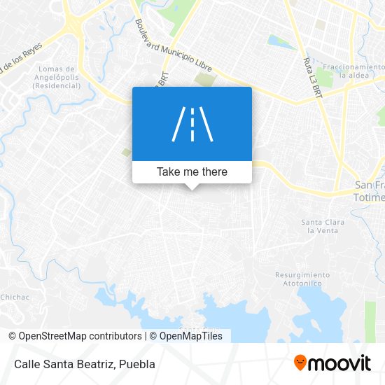 Mapa de Calle Santa Beatriz