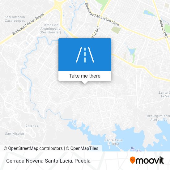 Cerrada Novena Santa Lucía map