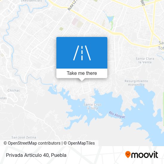 Privada Artículo 40 map