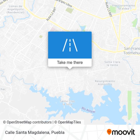 Mapa de Calle Santa Magdalena
