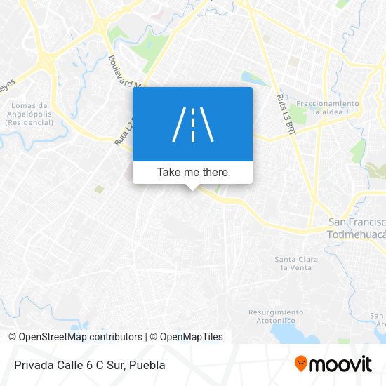 Privada Calle 6 C Sur map