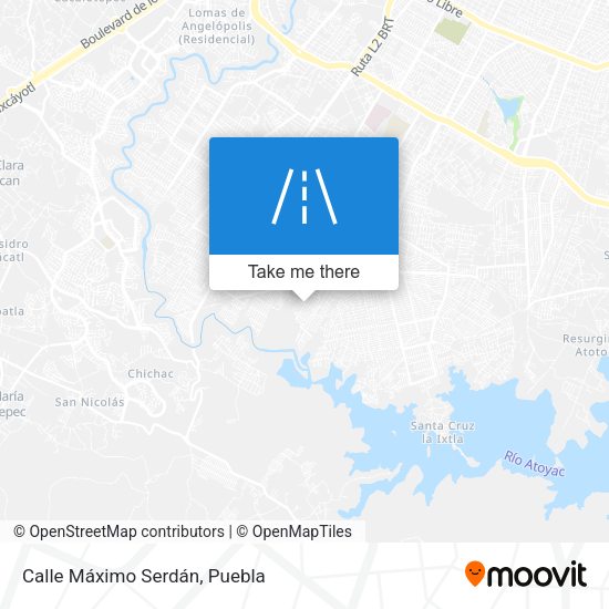 Calle Máximo Serdán map