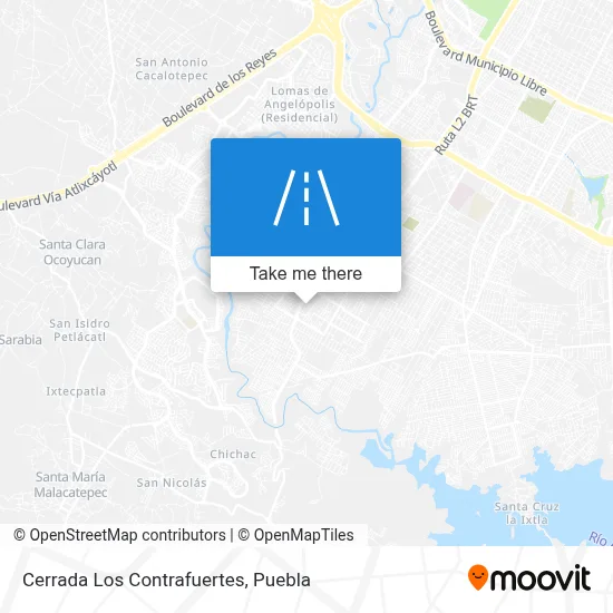 Cerrada Los Contrafuertes map