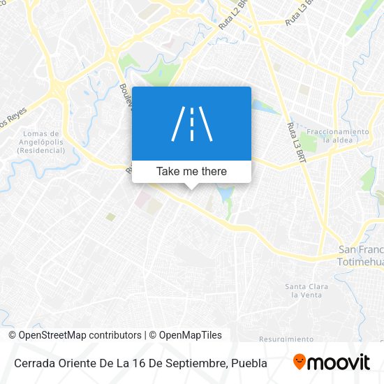 Cerrada Oriente De La 16 De Septiembre map