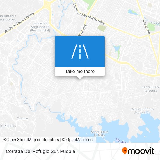 Cerrada Del Refugio Sur map