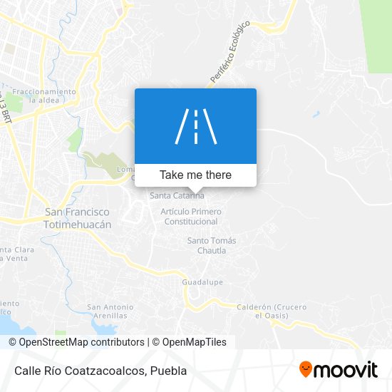 Calle Río Coatzacoalcos map