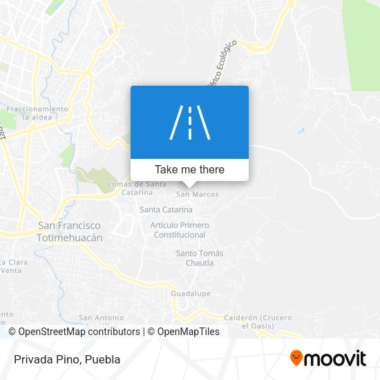 Mapa de Privada Pino