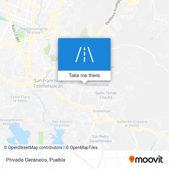 Mapa de Privada Geraneos