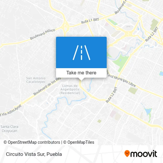 Circuito Vista Sur map