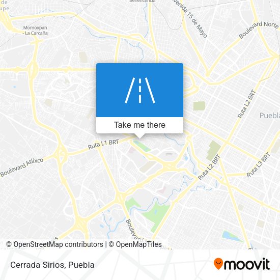 Mapa de Cerrada Sirios