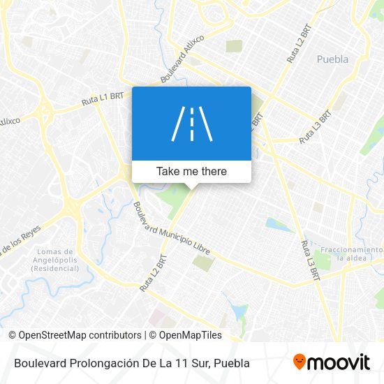Mapa de Boulevard Prolongación De La 11 Sur