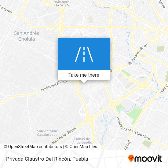 Privada Claustro Del Rincón map