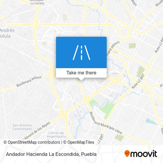 Mapa de Andador Hacienda La Escondida