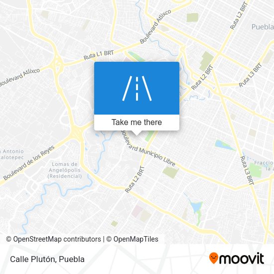 Mapa de Calle Plutón