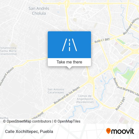 Mapa de Calle Xochiltepec