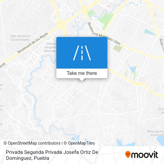 Privada Segunda Privada Josefa Ortiz De Domínguez map