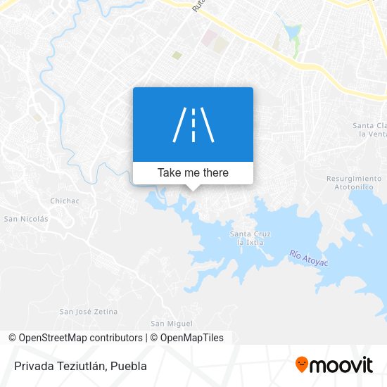 Privada Teziutlán map