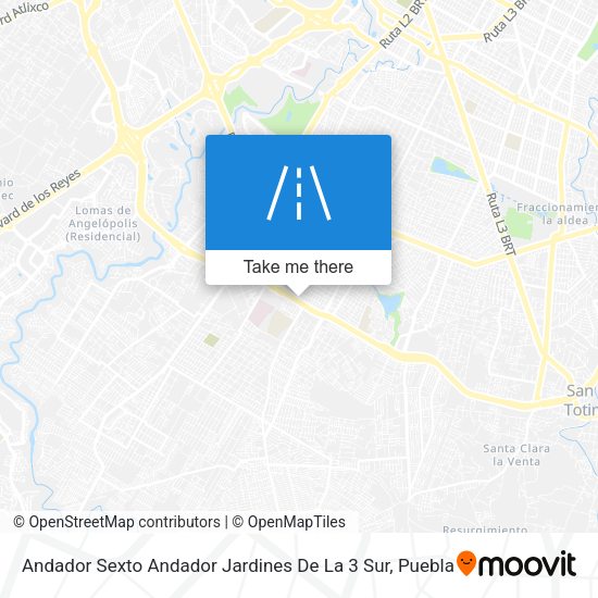 Andador Sexto Andador Jardines De La 3 Sur map