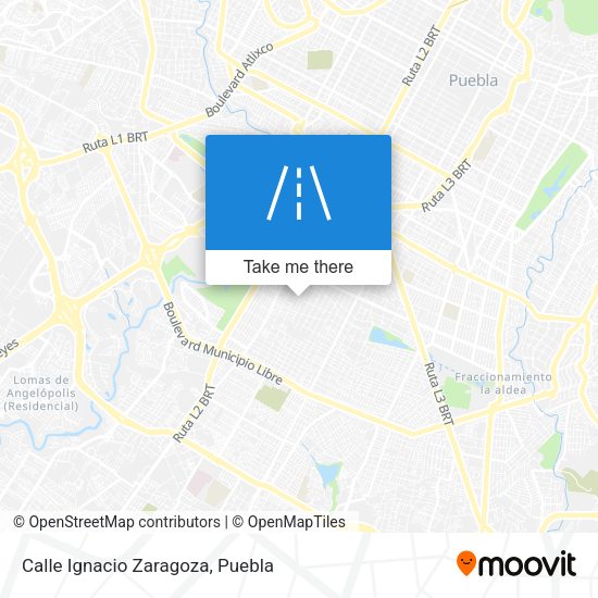Mapa de Calle Ignacio Zaragoza