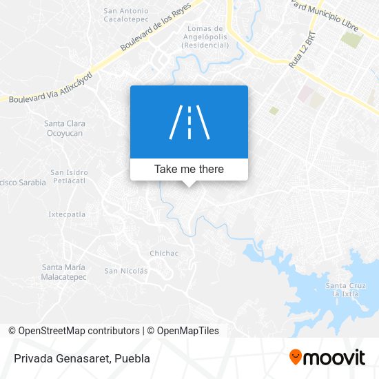 Mapa de Privada Genasaret