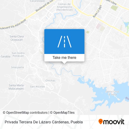Privada Tercera De Lázaro Cárdenas map