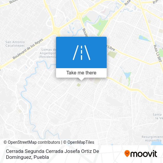 Cerrada Segunda Cerrada Josefa Ortiz De Domínguez map