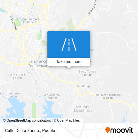 Mapa de Calle De La Fuente