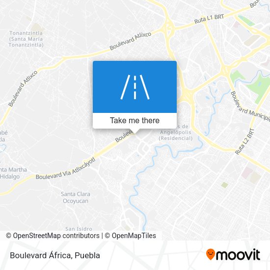 Boulevard África map