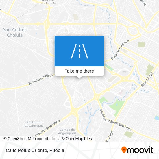Calle Pólux Oriente map