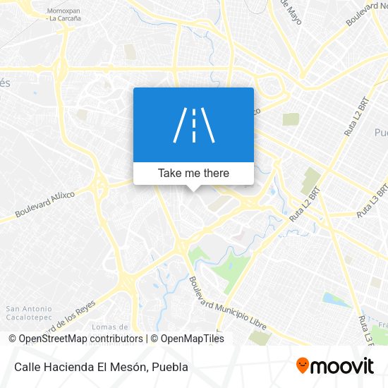Calle Hacienda El Mesón map