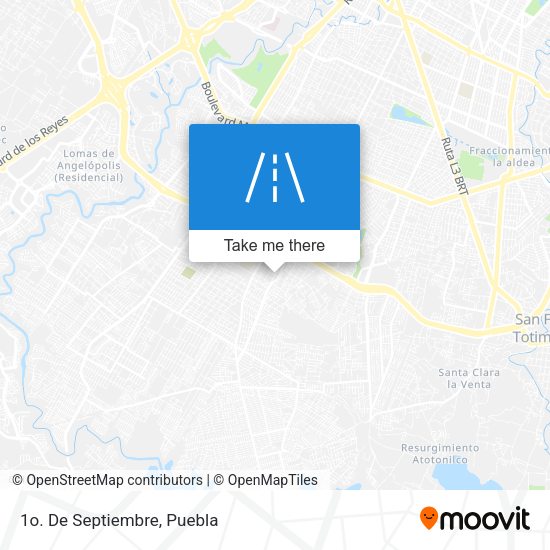Mapa de 1o. De Septiembre