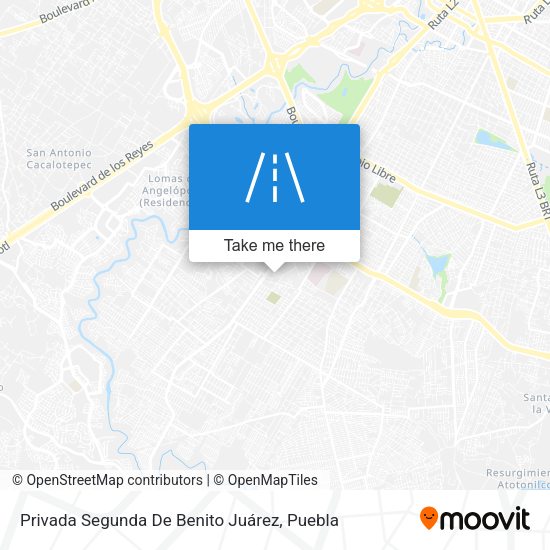 Mapa de Privada Segunda De Benito Juárez