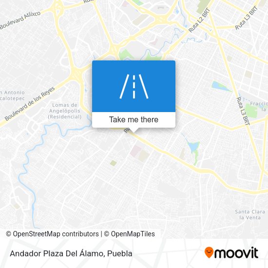 Andador Plaza Del Álamo map
