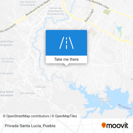 Mapa de Privada Santa Lucía