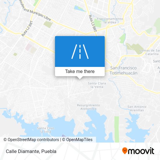Mapa de Calle Diamante