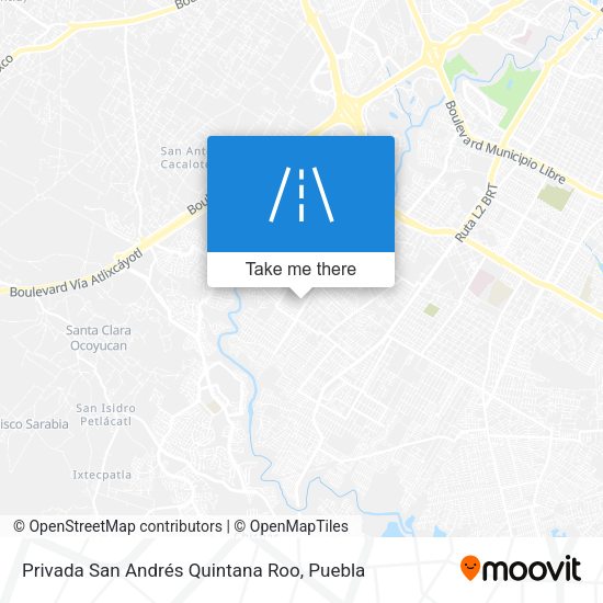 Mapa de Privada San Andrés Quintana Roo