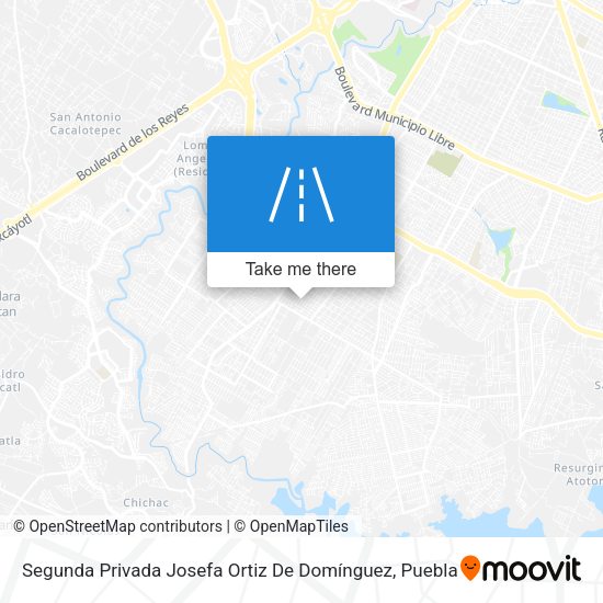 Segunda Privada Josefa Ortiz De Domínguez map