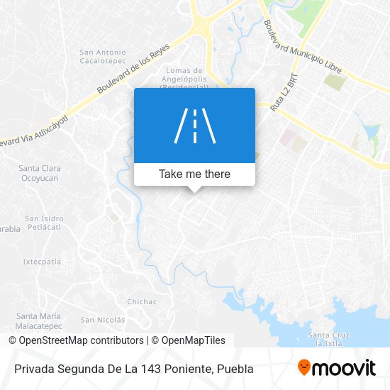 Privada Segunda De La 143 Poniente map