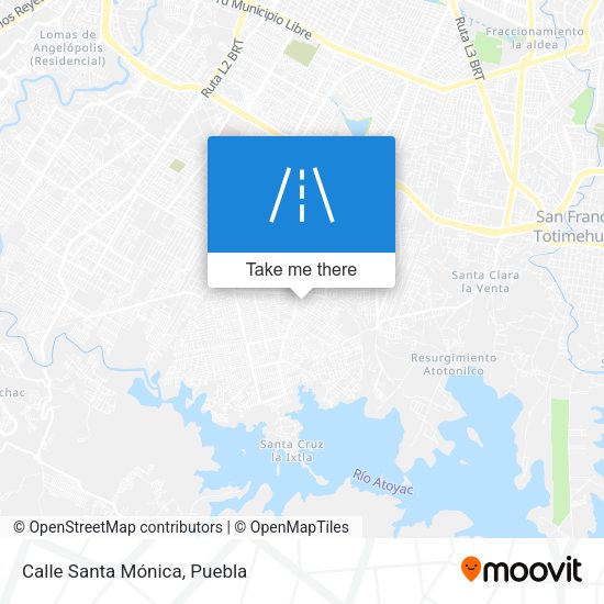 Calle Santa Mónica map