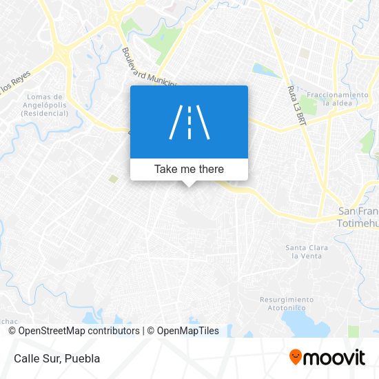 Mapa de Calle Sur