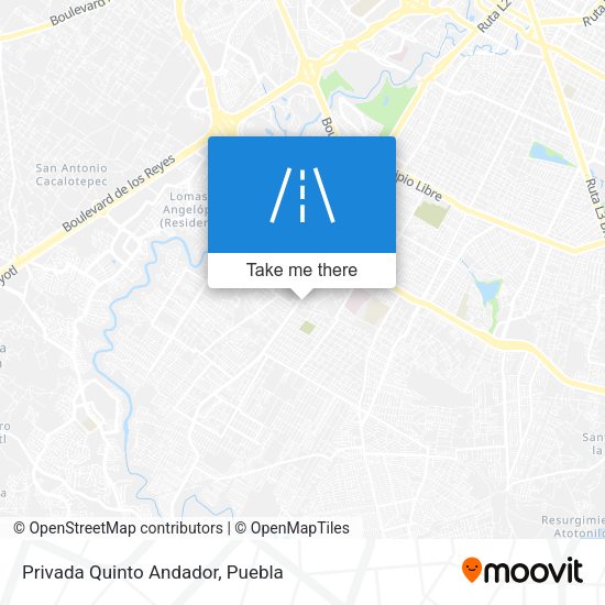 Privada Quinto Andador map