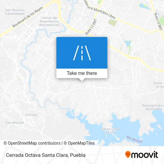 Cerrada Octava Santa Clara map