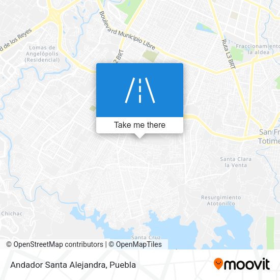 Andador Santa Alejandra map