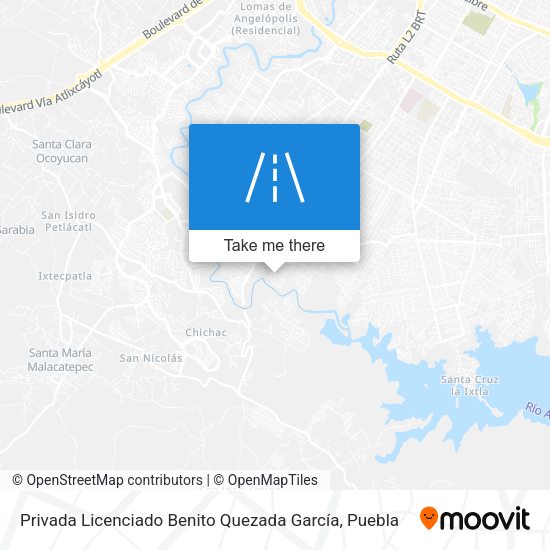 Mapa de Privada Licenciado Benito Quezada García
