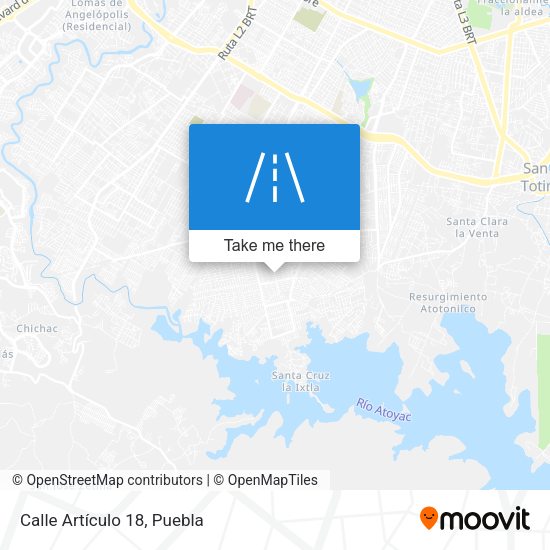 Calle Artículo 18 map